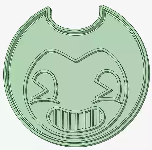 Bendy cara cookie cutter