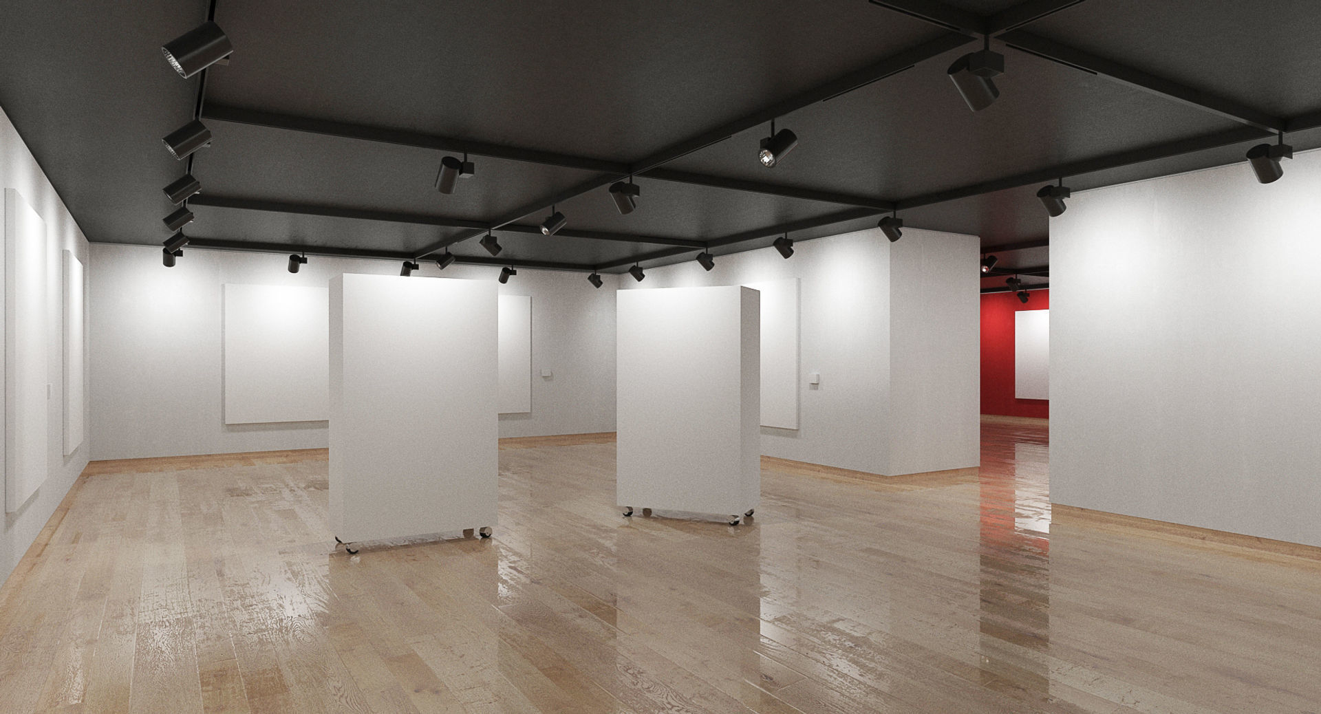 Gallery Design Model Art Gallery 002 3D model | CGTrader