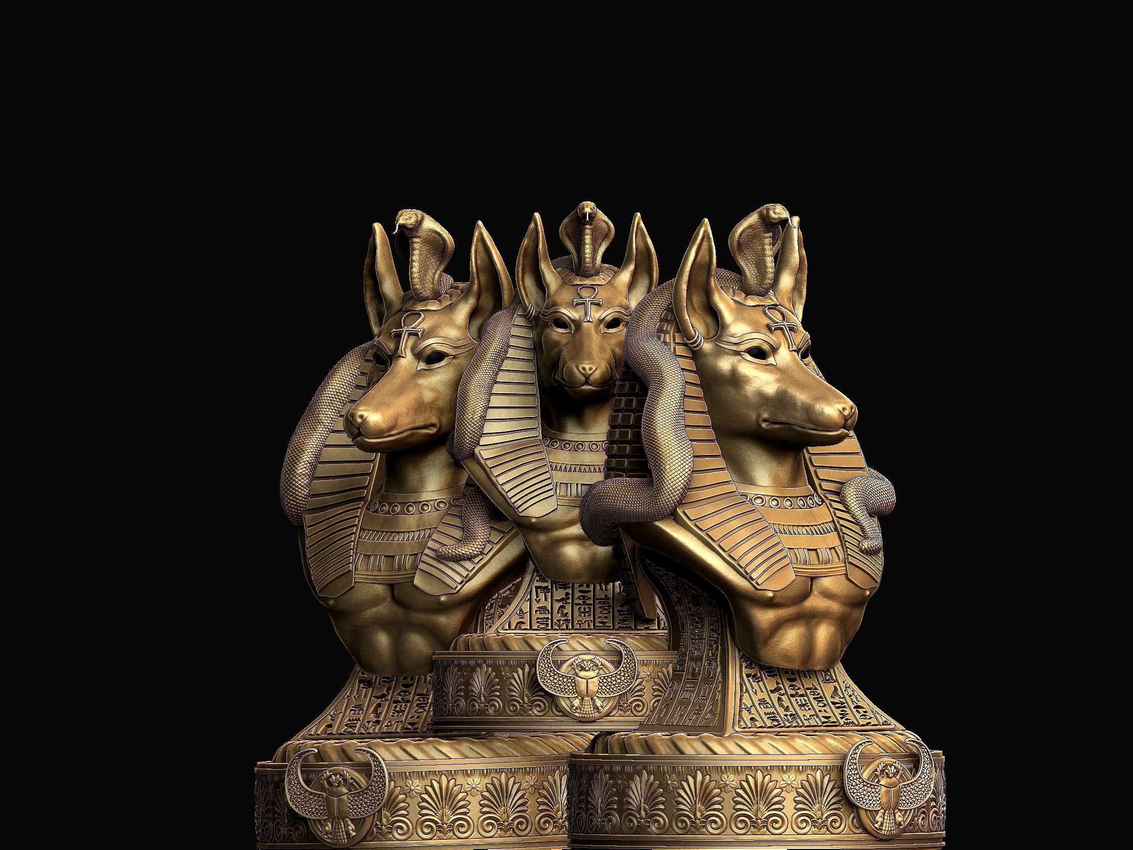 Anubis - God of Ancient Egypt 3D print model_14