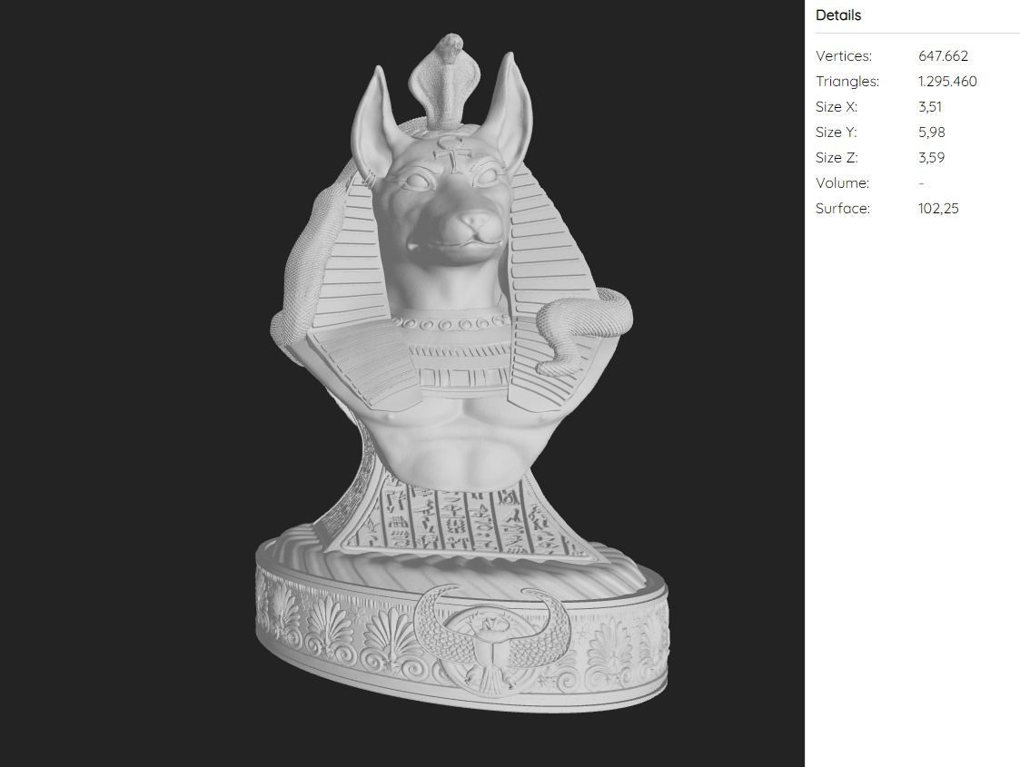 Anubis - God of Ancient Egypt 3D print model_20