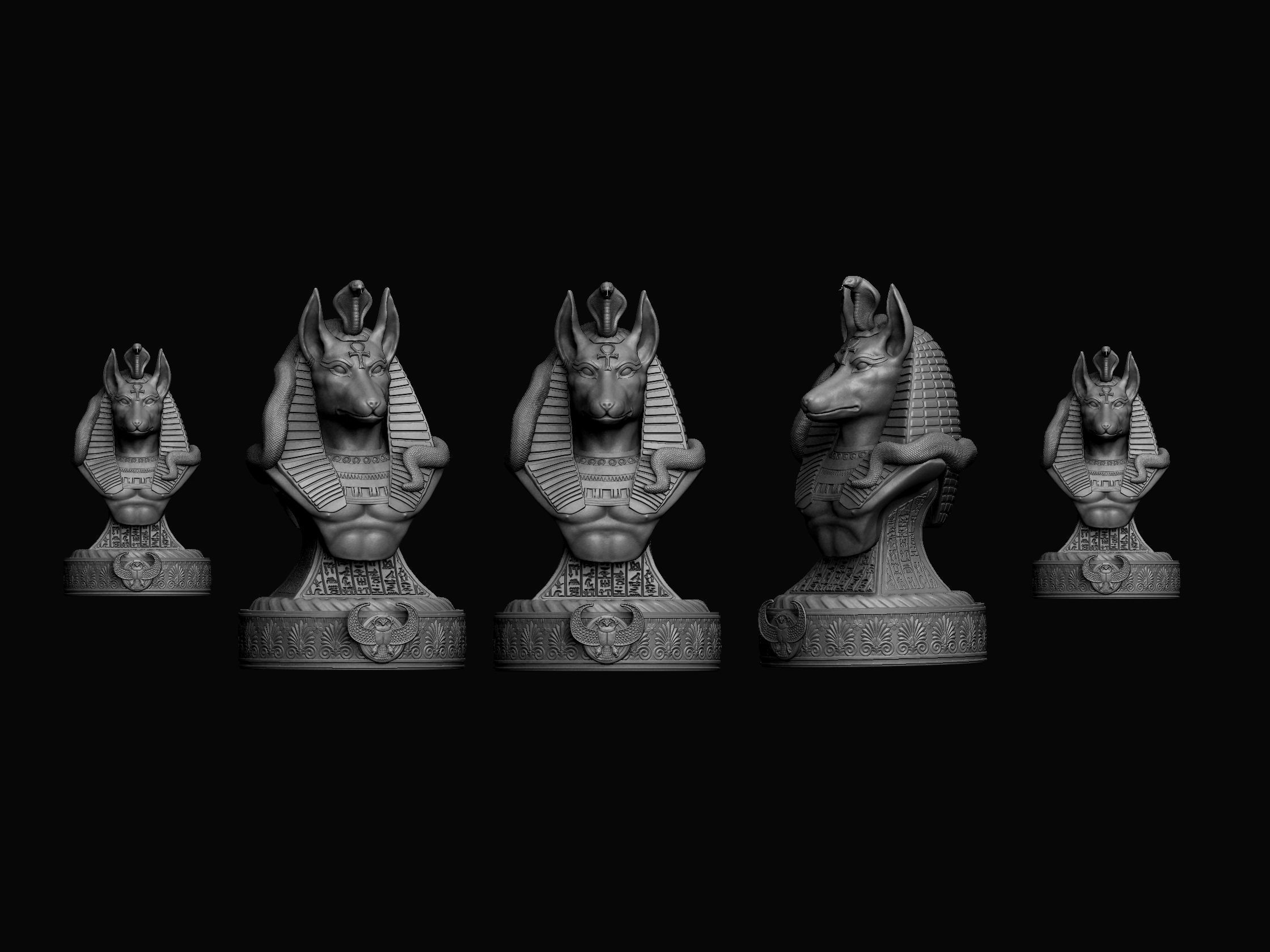 Anubis - God of Ancient Egypt 3D print model_13