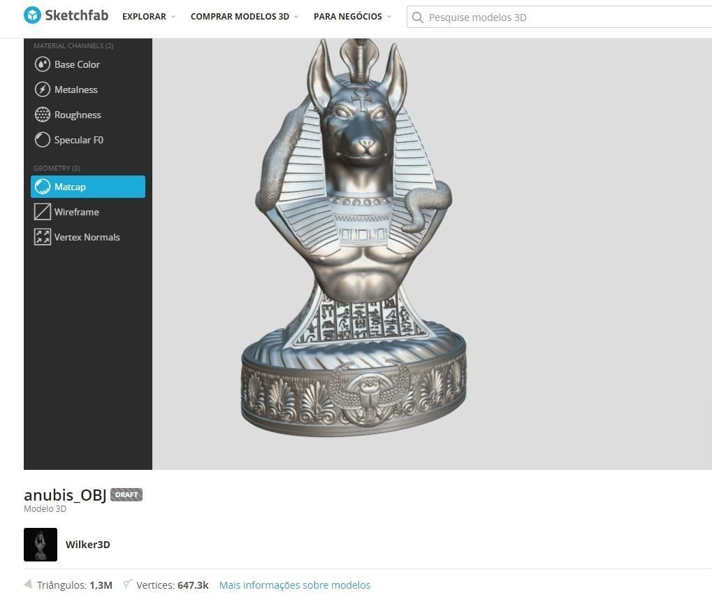 Anubis - God of Ancient Egypt 3D print model_21