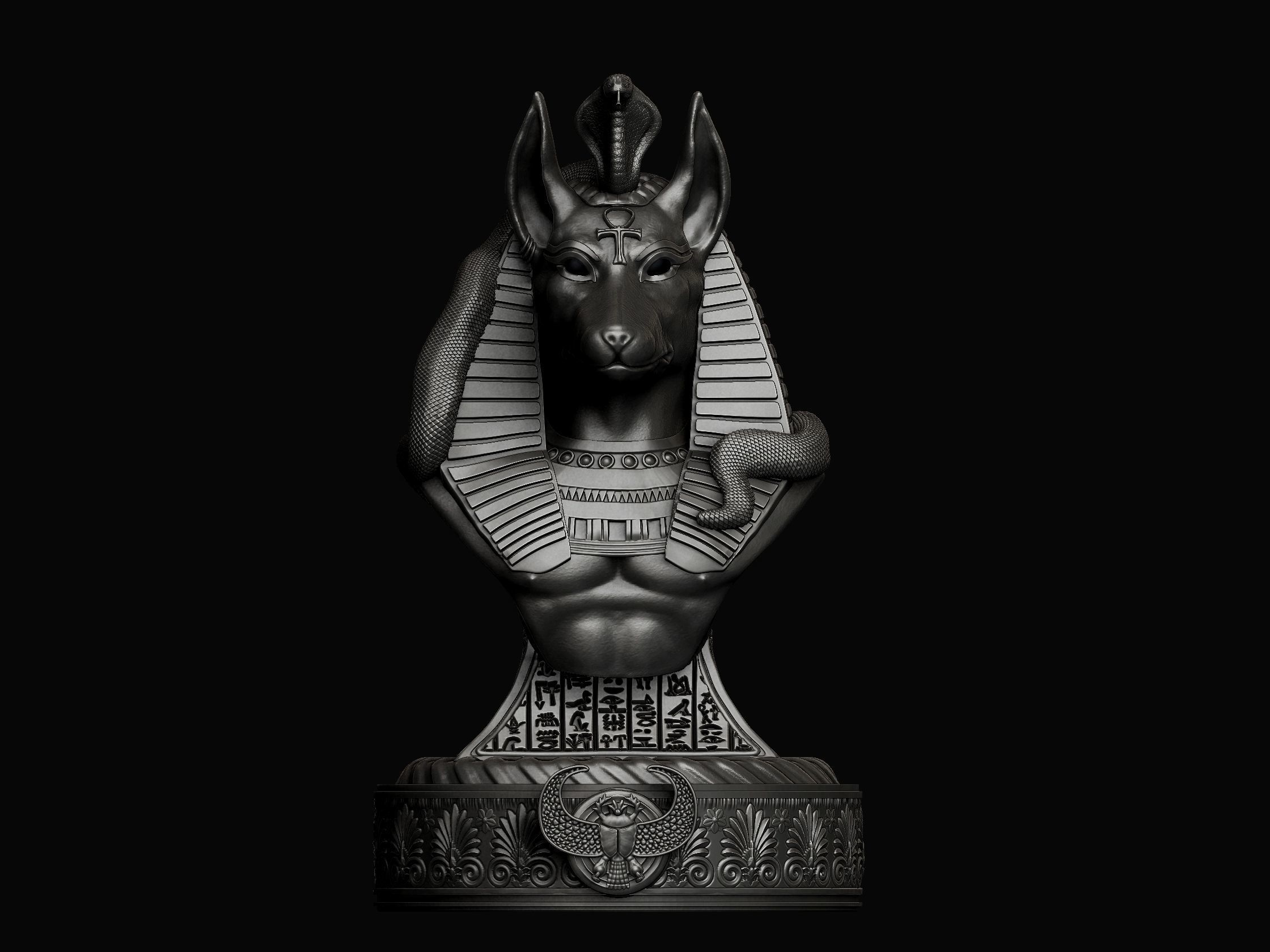Anubis - God of Ancient Egypt 3D print model_12