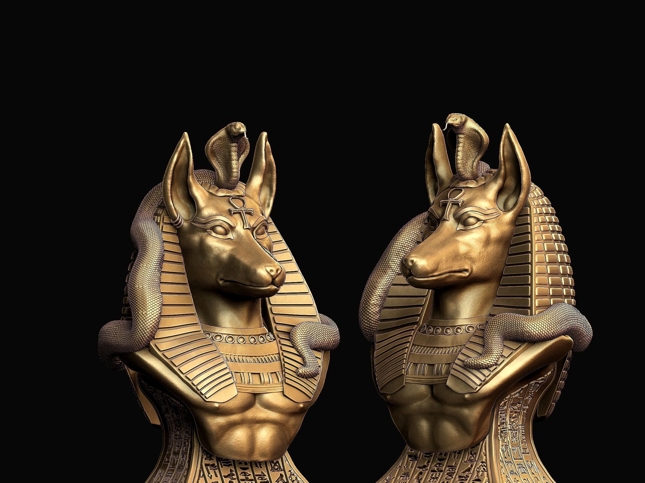 Anubis - God of Ancient Egypt 3D print model_15