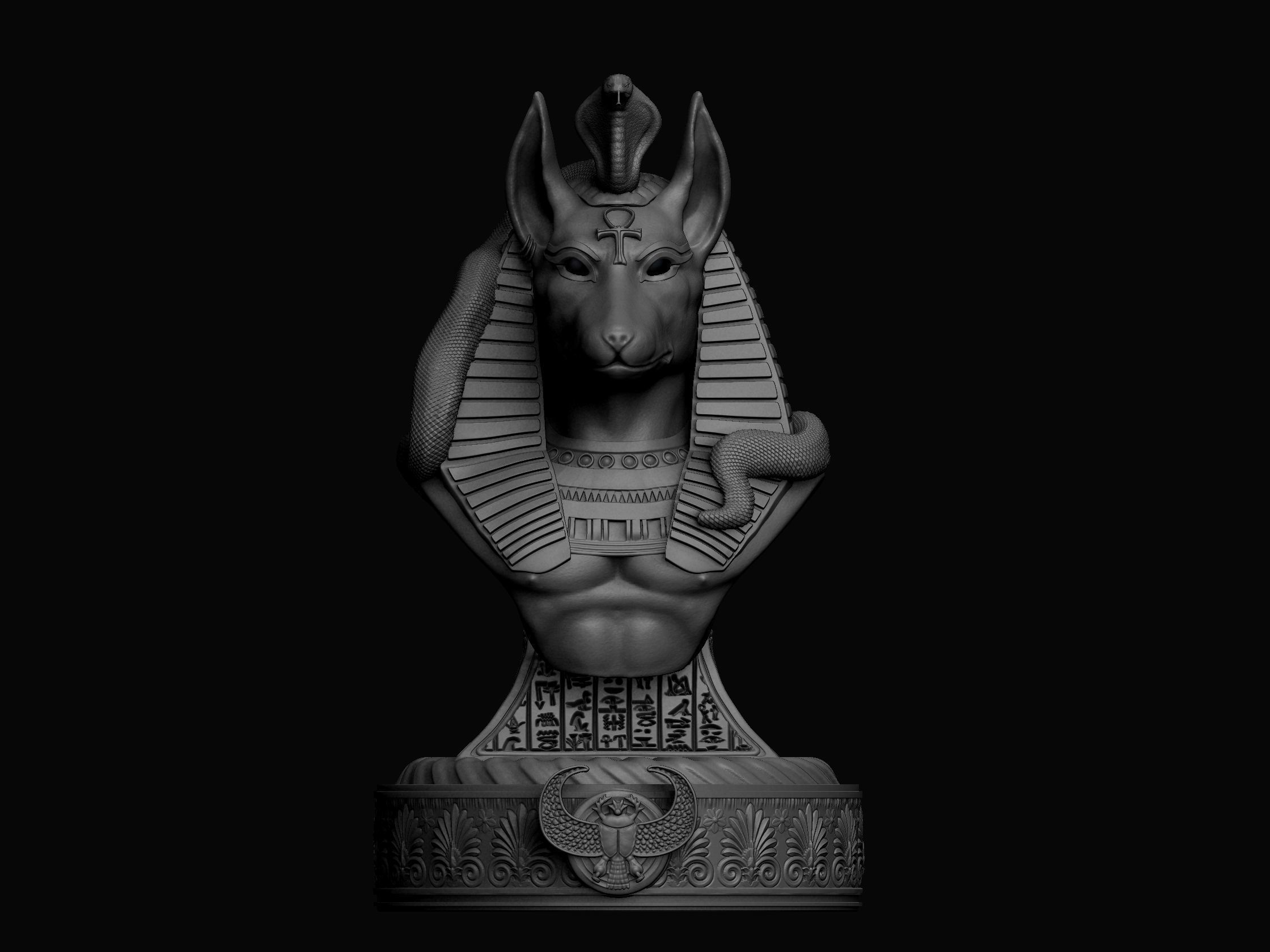 Anubis - God of Ancient Egypt 3D print model_16