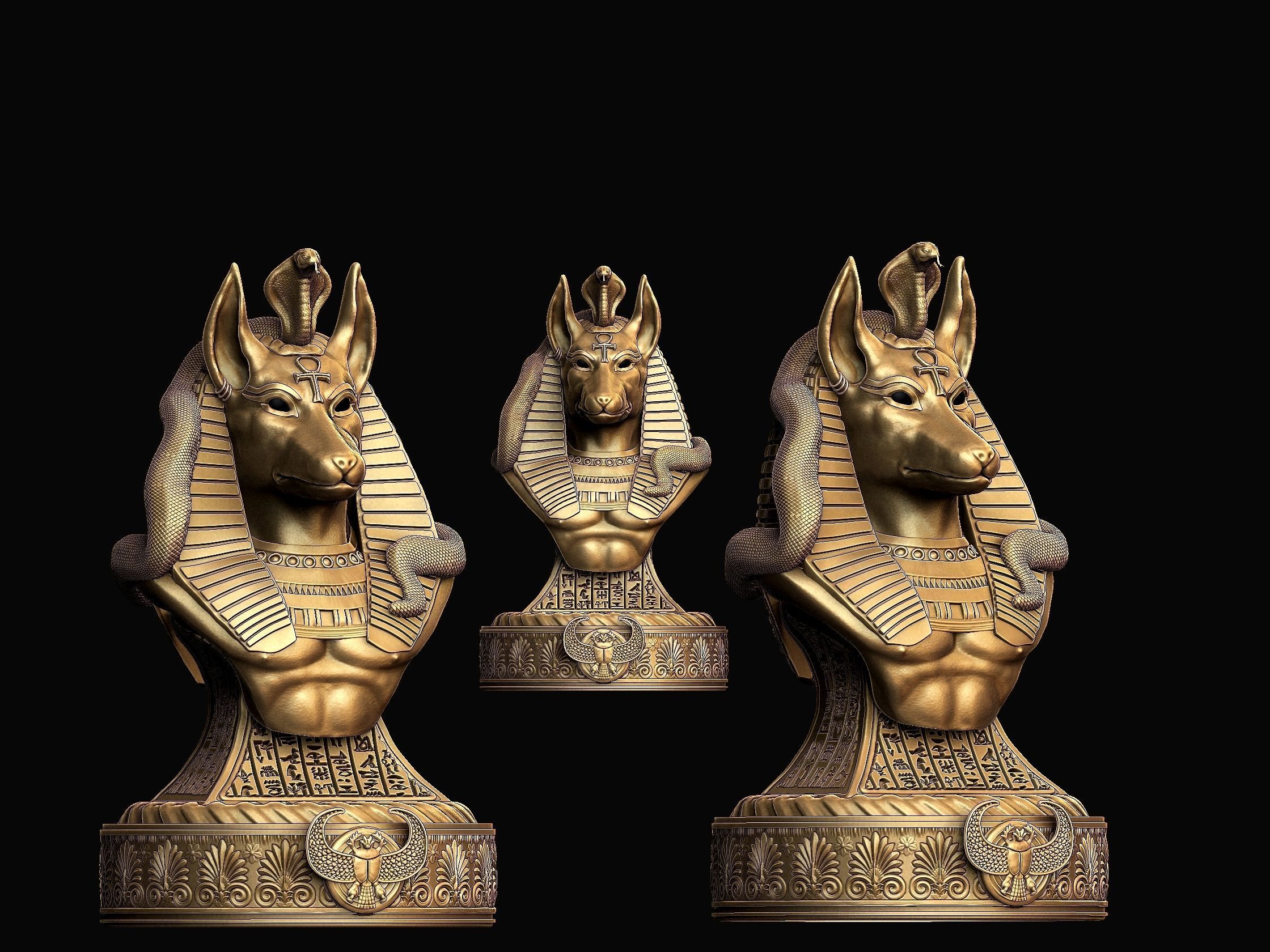 Anubis - God of Ancient Egypt 3D print model_6