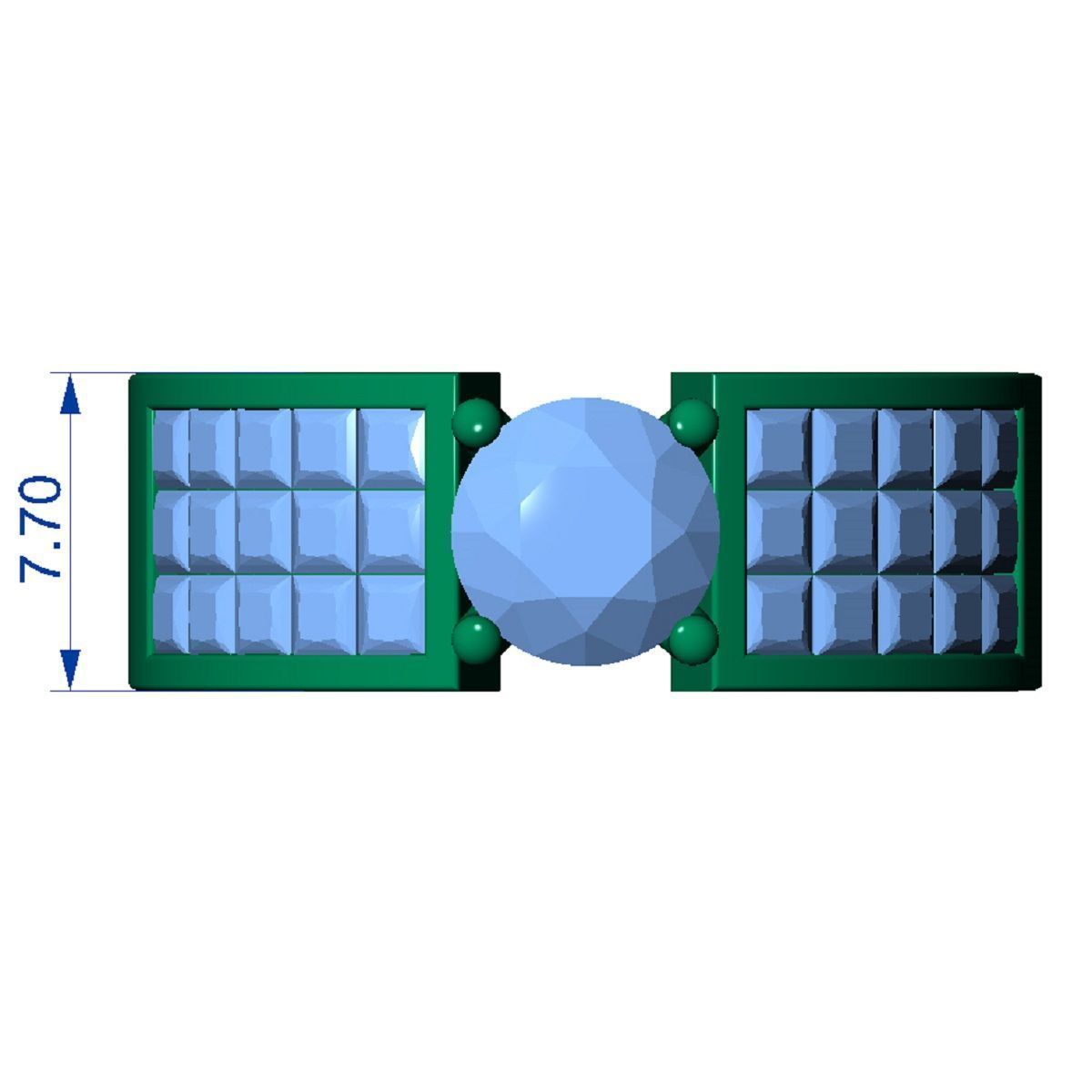 ROUND CUT SOLITER DIAMOND RING 3D print model_10