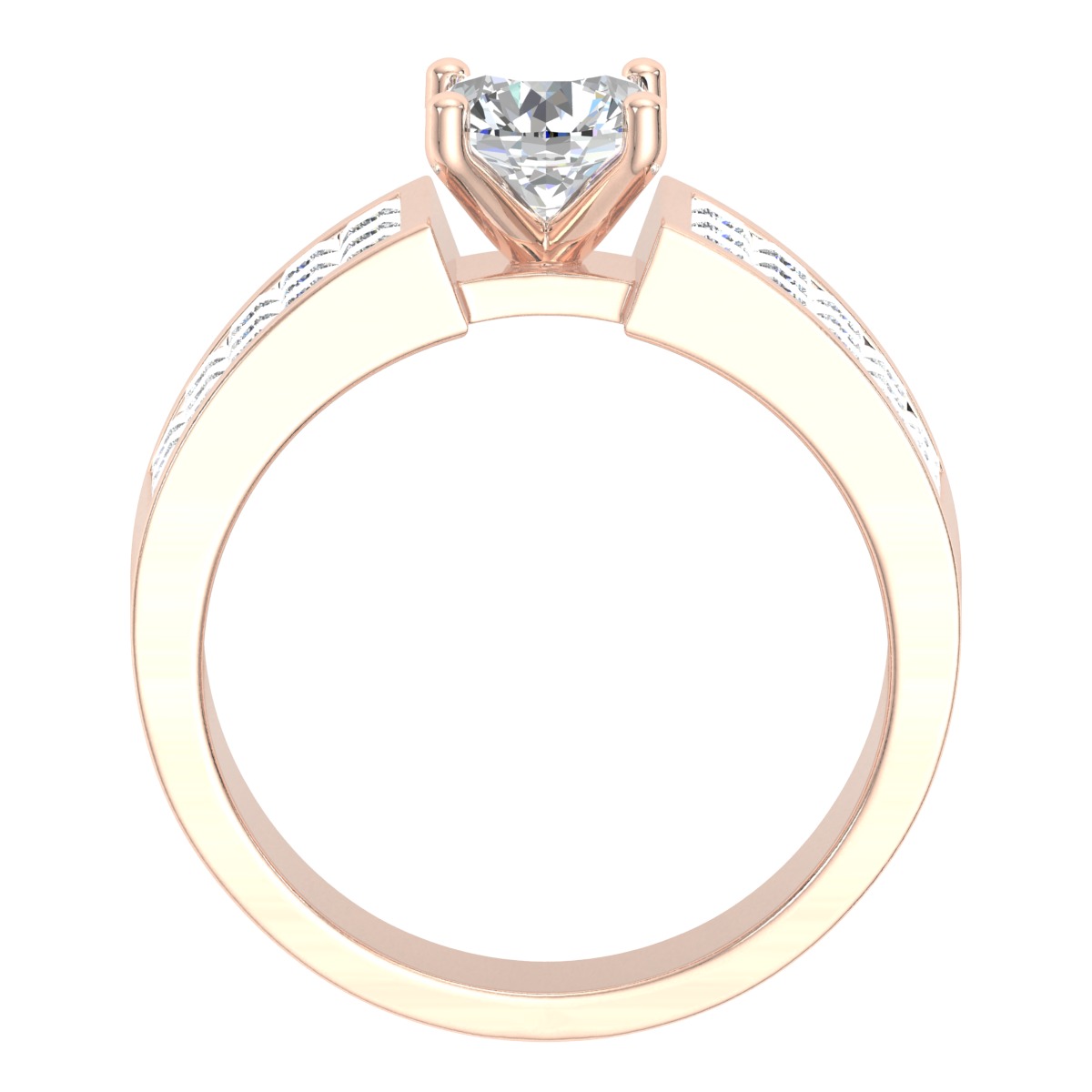 ROUND CUT SOLITER DIAMOND RING 3D print model_8