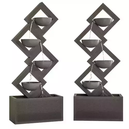 SOOTHING 4 TIER FOUNTAIN WITH LED LIGHTS