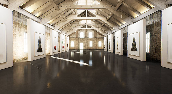 Art Gallery 011 UE4 3D model