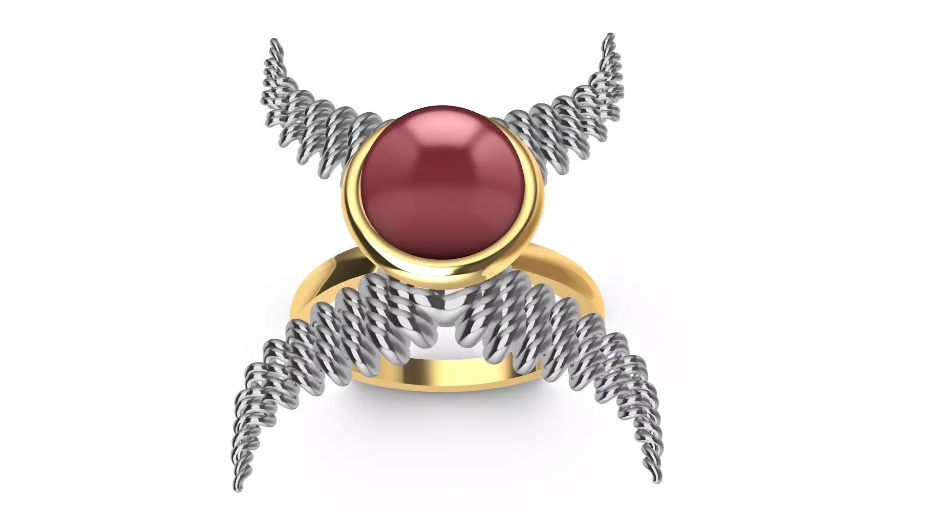 weave wings ring stl verified 3D print model_0