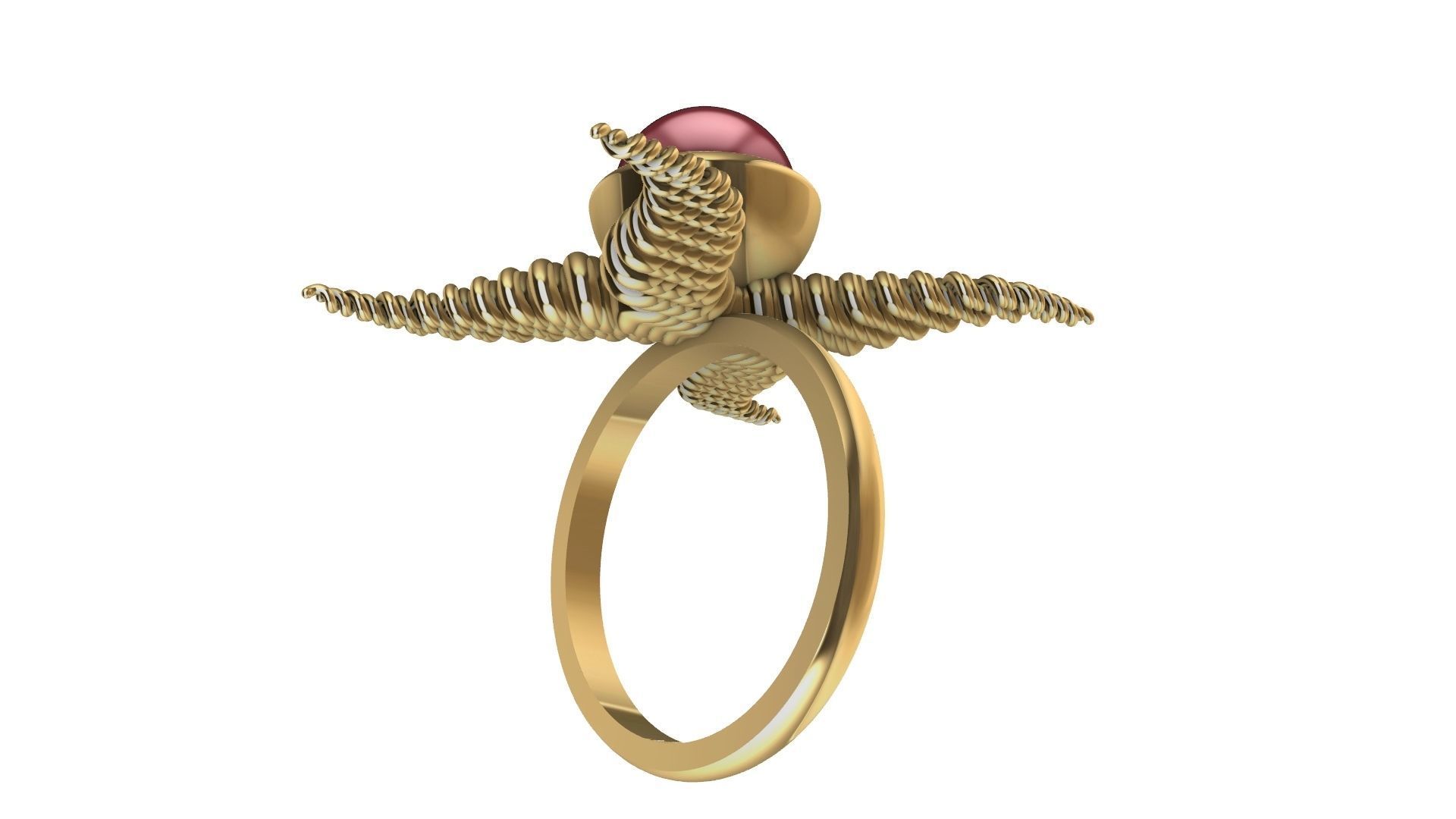 weave wings ring stl verified 3D print model_10