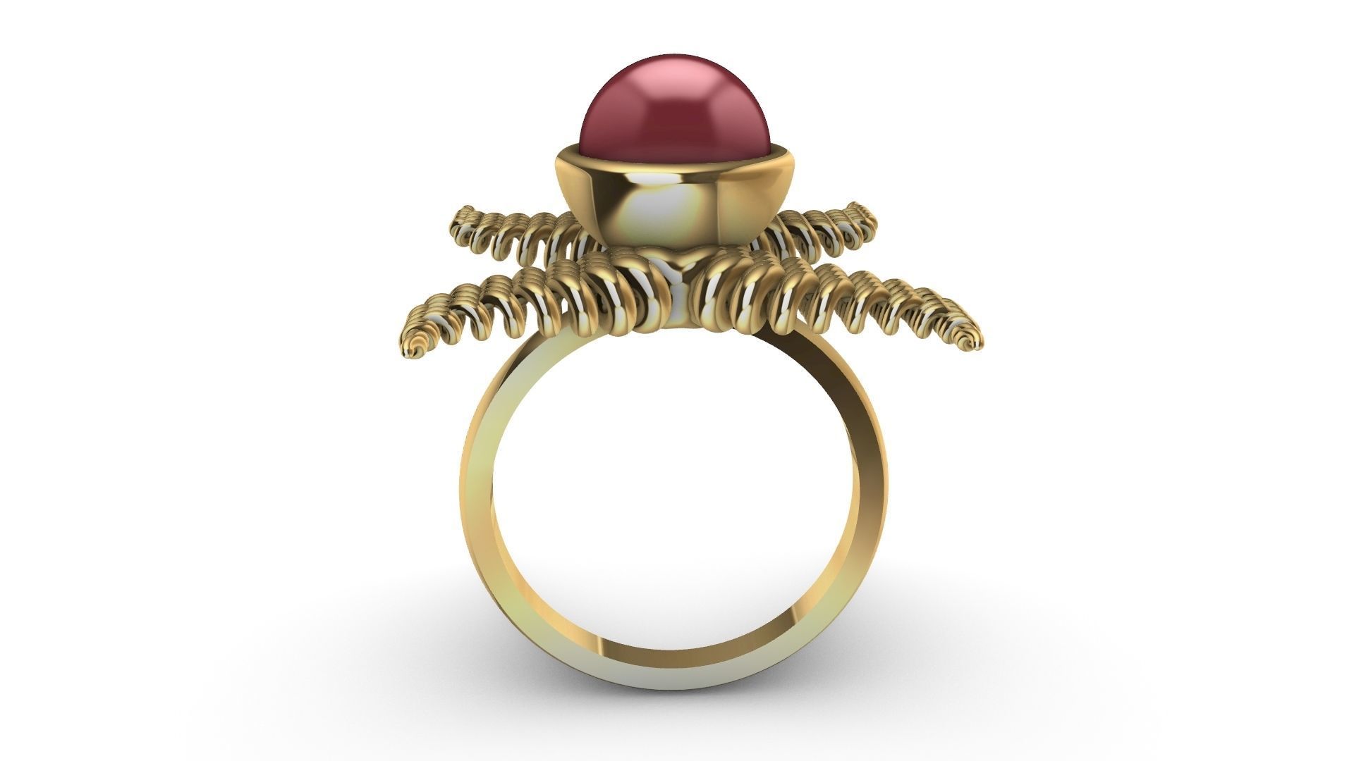 weave wings ring stl verified 3D print model_8