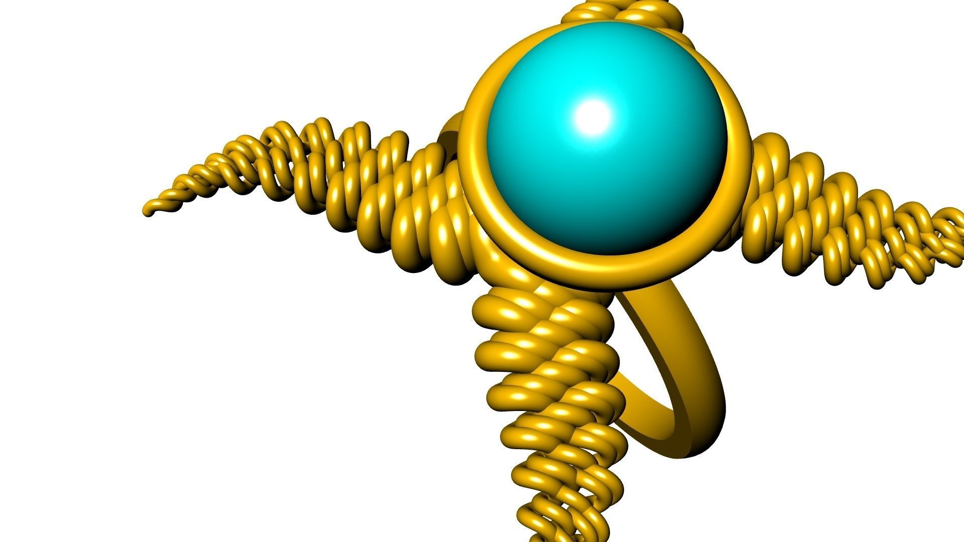 weave wings ring stl verified 3D print model_19