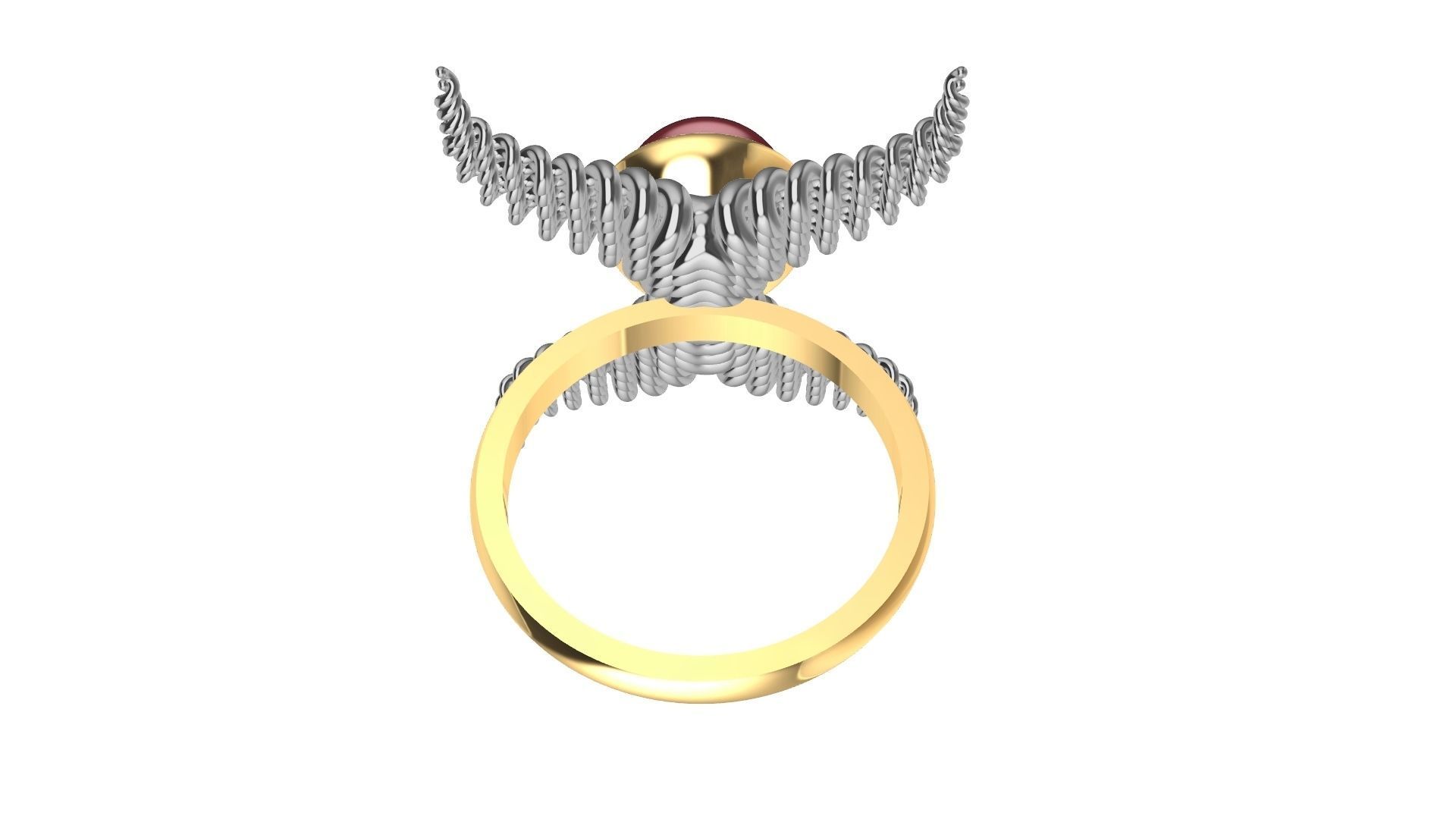 weave wings ring stl verified 3D print model_4