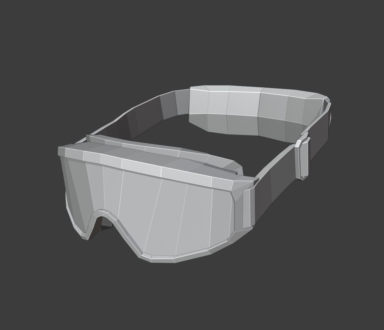 Tactical Goggles Low-poly 3D model_5