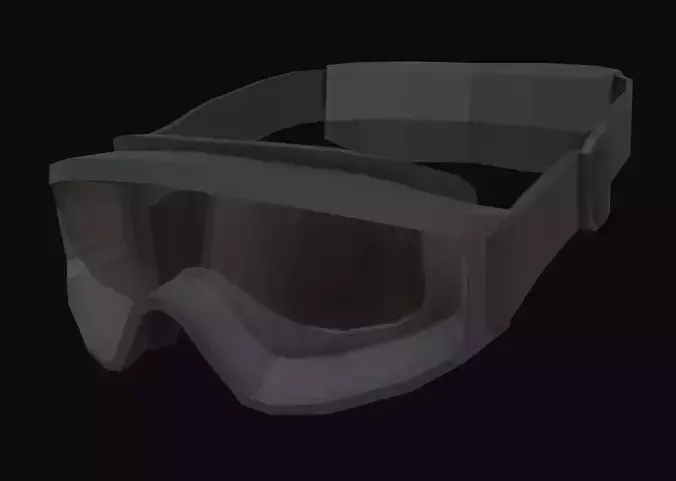 Tactical Goggles Low-poly 3D model