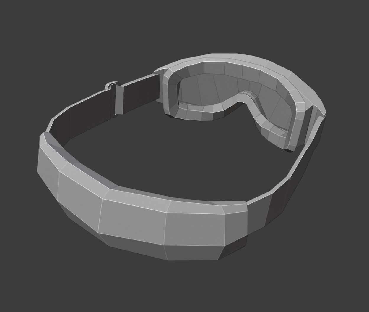 Tactical Goggles Low-poly 3D model_8