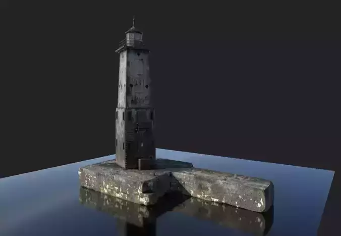 Dark Lighthouse 3D model