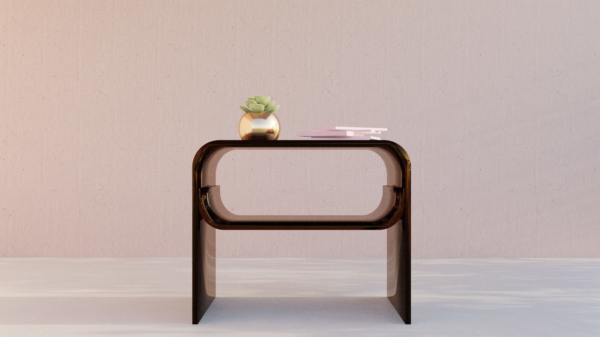 VINTAGE SMALL TABLE  3D model_1