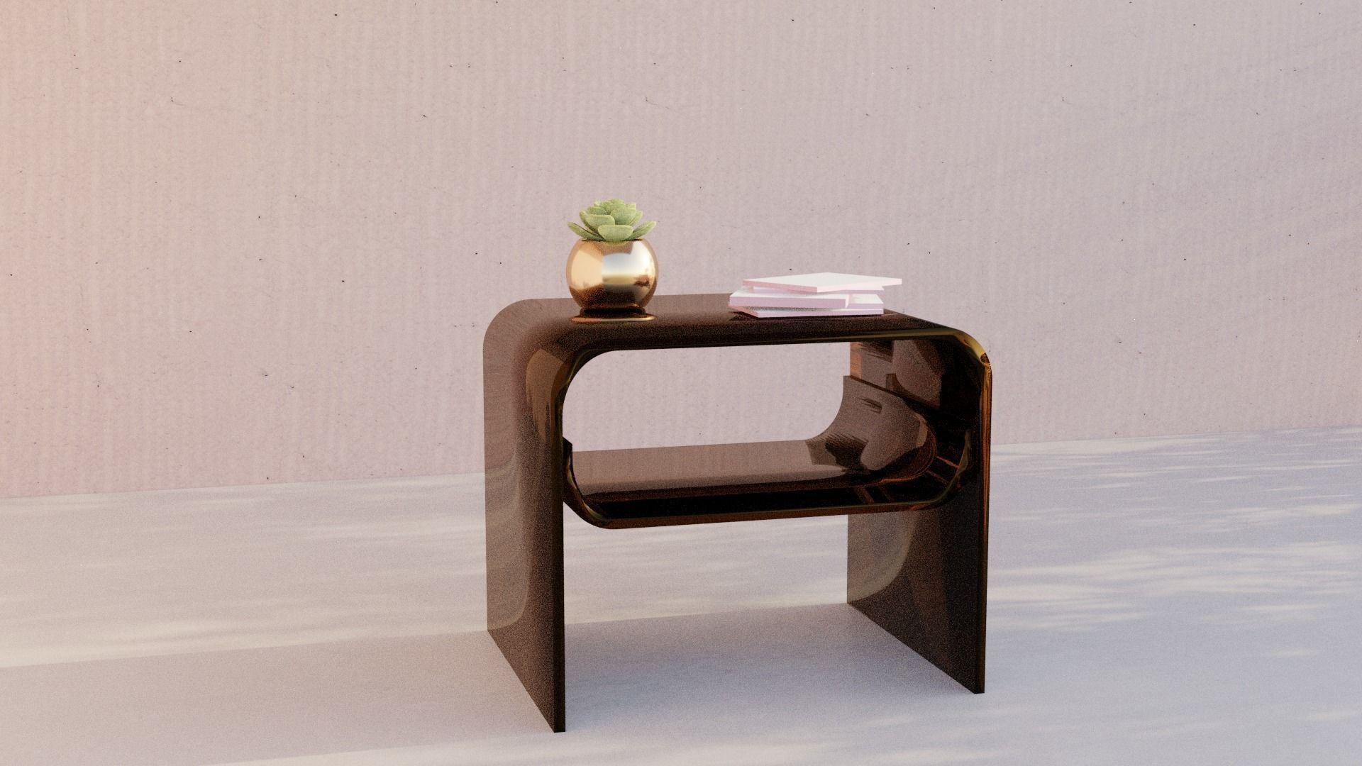 VINTAGE SMALL TABLE  3D model_2