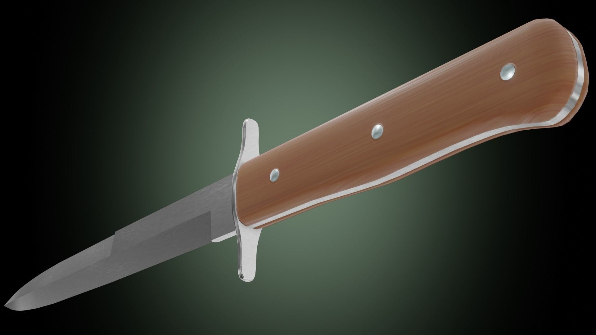 Luftwaffe kampfmesser 42 Low-poly 3D model_5