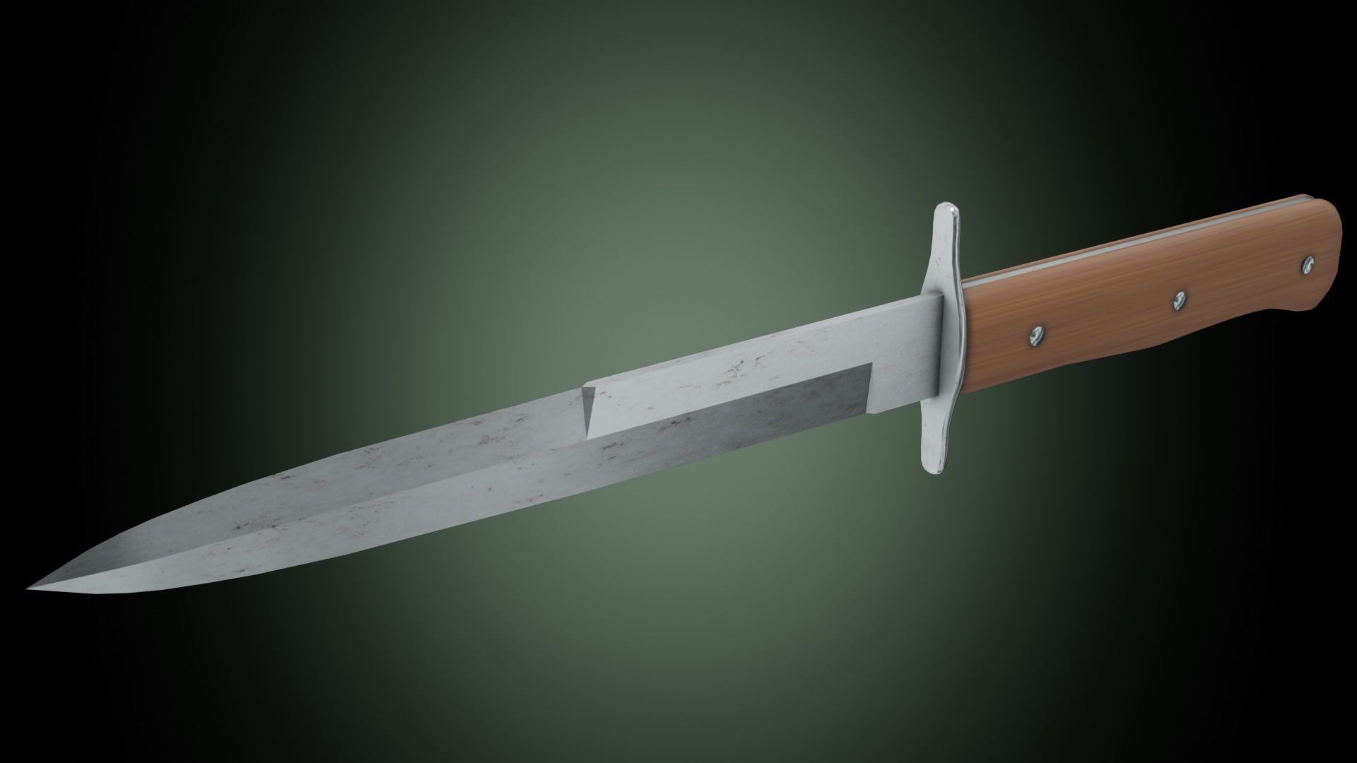 Luftwaffe kampfmesser 42 Low-poly 3D model_2