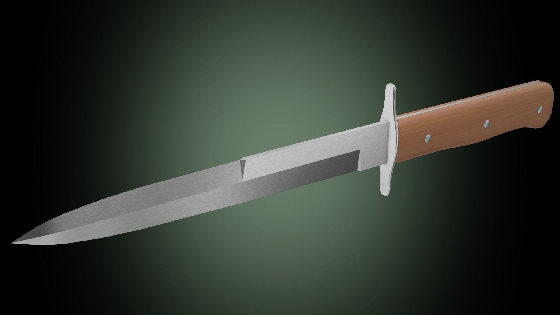 Luftwaffe kampfmesser 42 Low-poly 3D model_3