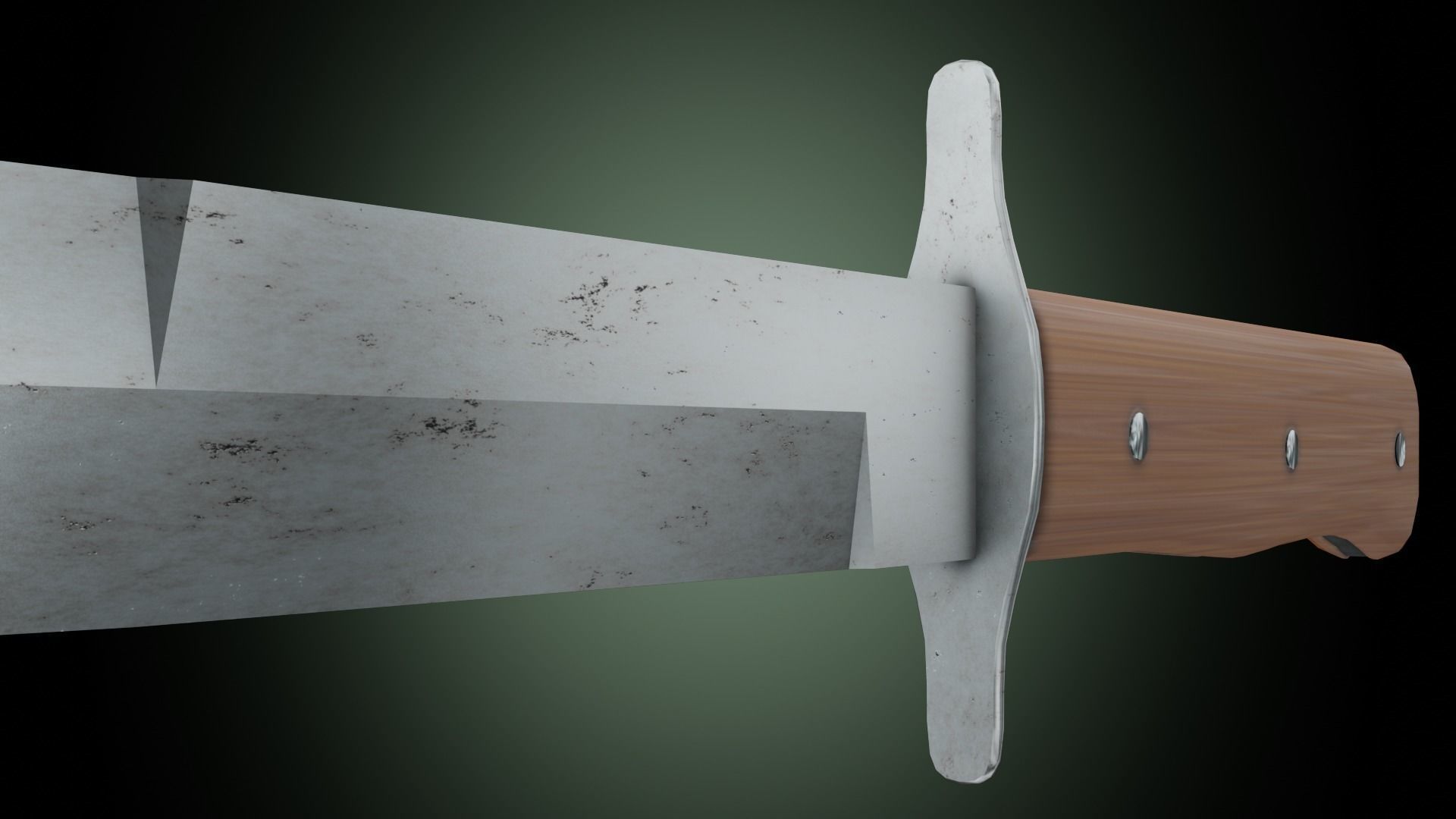 Luftwaffe kampfmesser 42 Low-poly 3D model_6
