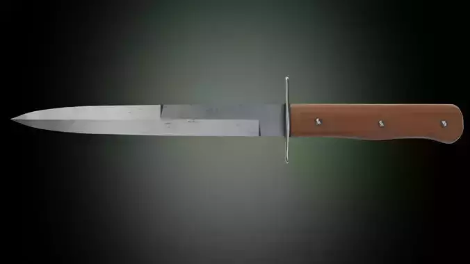 Luftwaffe kampfmesser 42 Low-poly 3D model