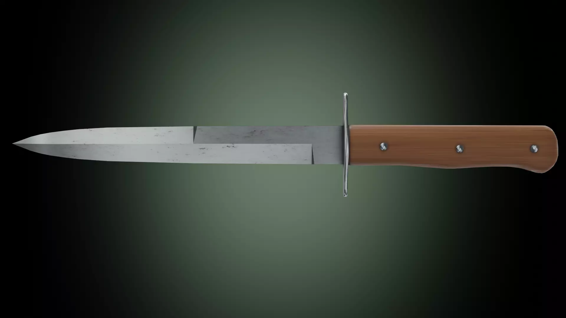 Luftwaffe kampfmesser 42 Low-poly 3D model_0