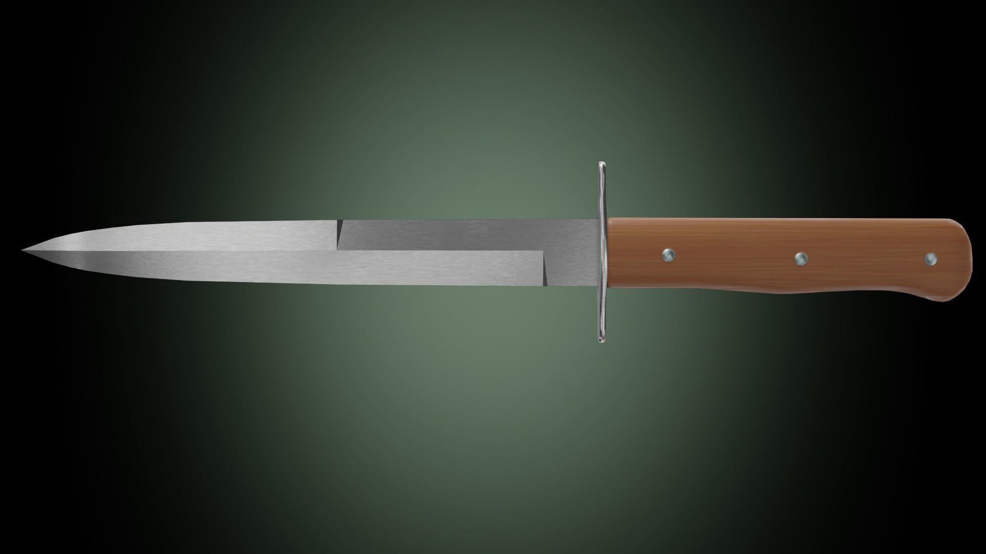 Luftwaffe kampfmesser 42 Low-poly 3D model_1