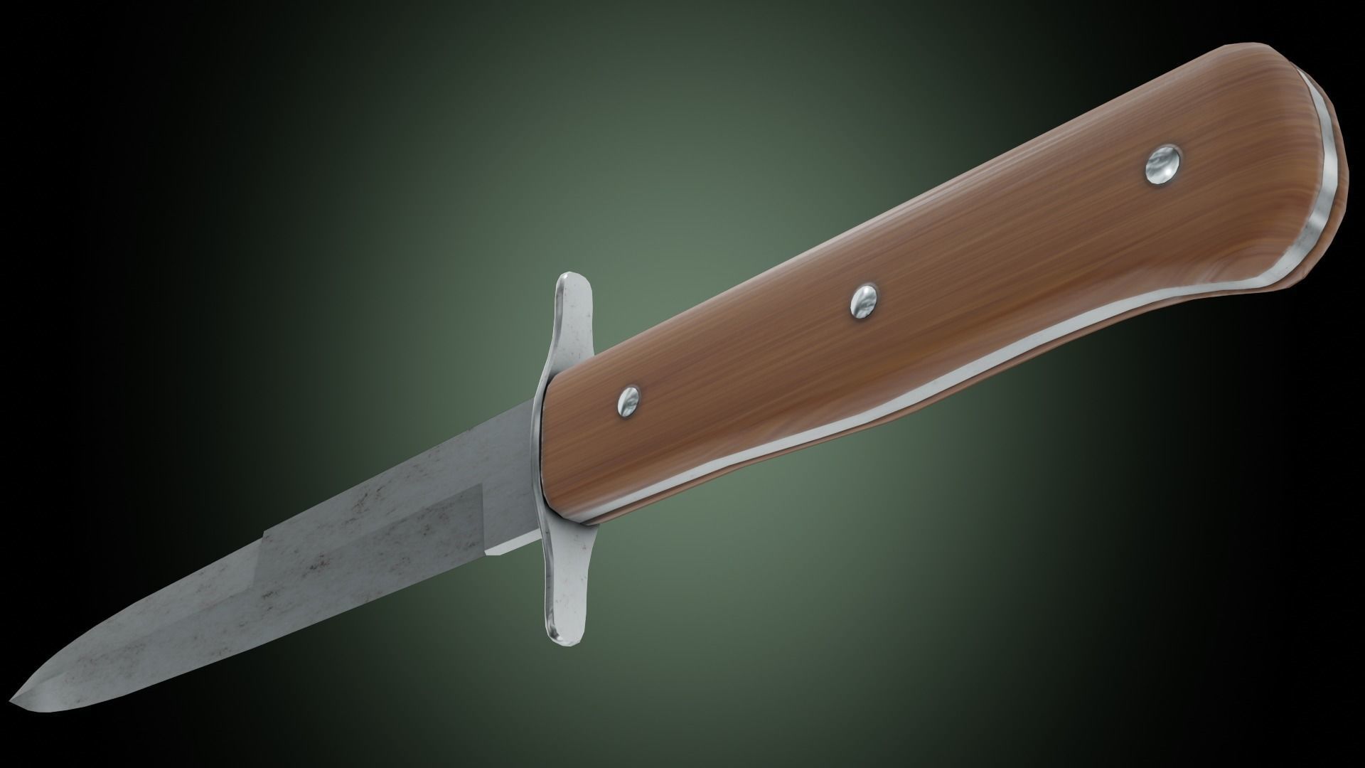 Luftwaffe kampfmesser 42 Low-poly 3D model_4