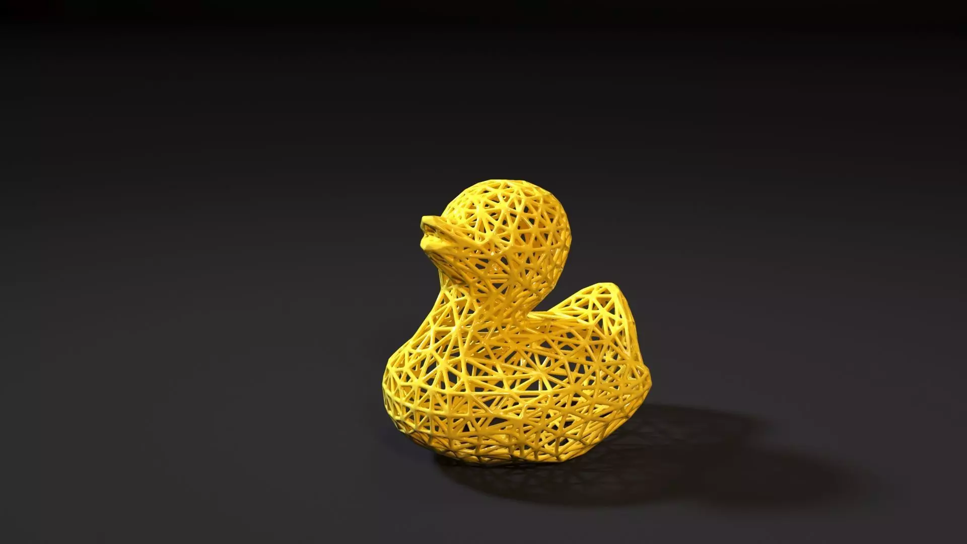 Duck voronoi 3D print model