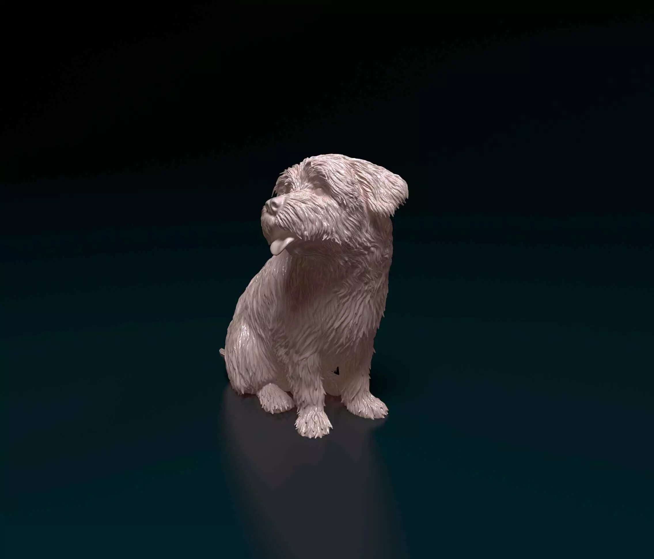 Maltese dog 3D print model_0