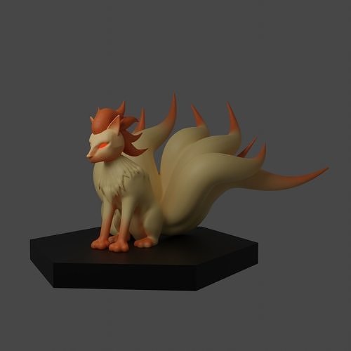 POKEMON NineTails 3D for Print 3D print model