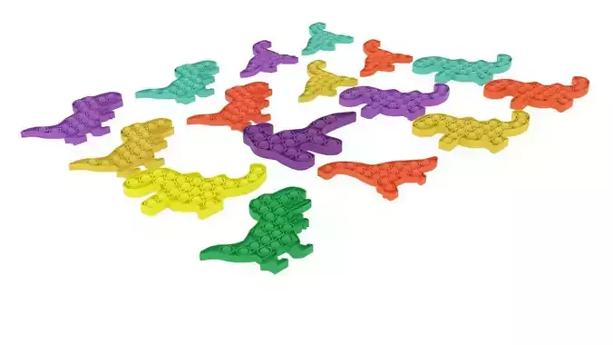 Dinosaur Pop It Fidget Toys Set