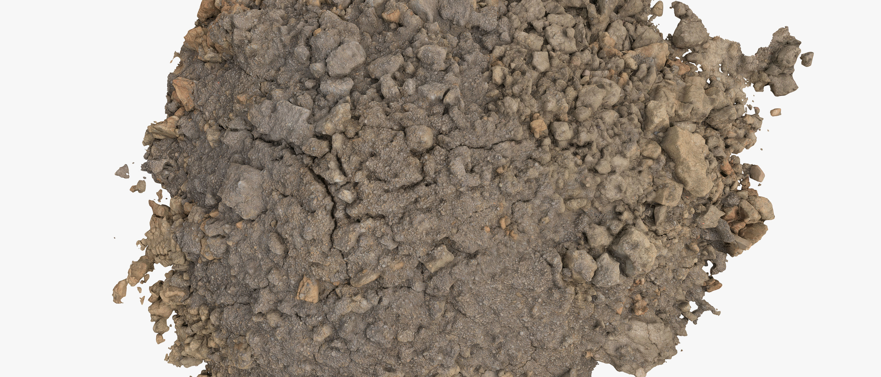 Cracked soil pile 3D model_7