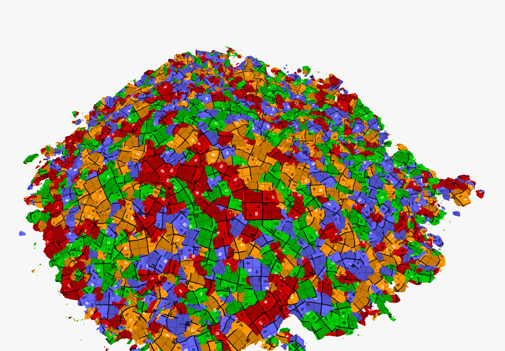 Cracked soil pile 3D model_9