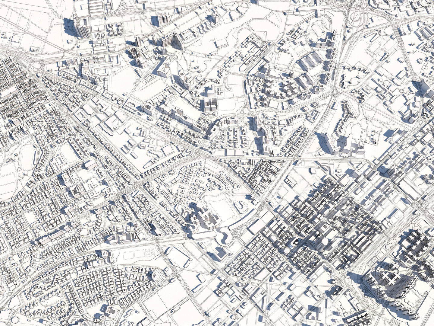 Hong Kong SAR China 30x30km 3D City Map 3D model_18