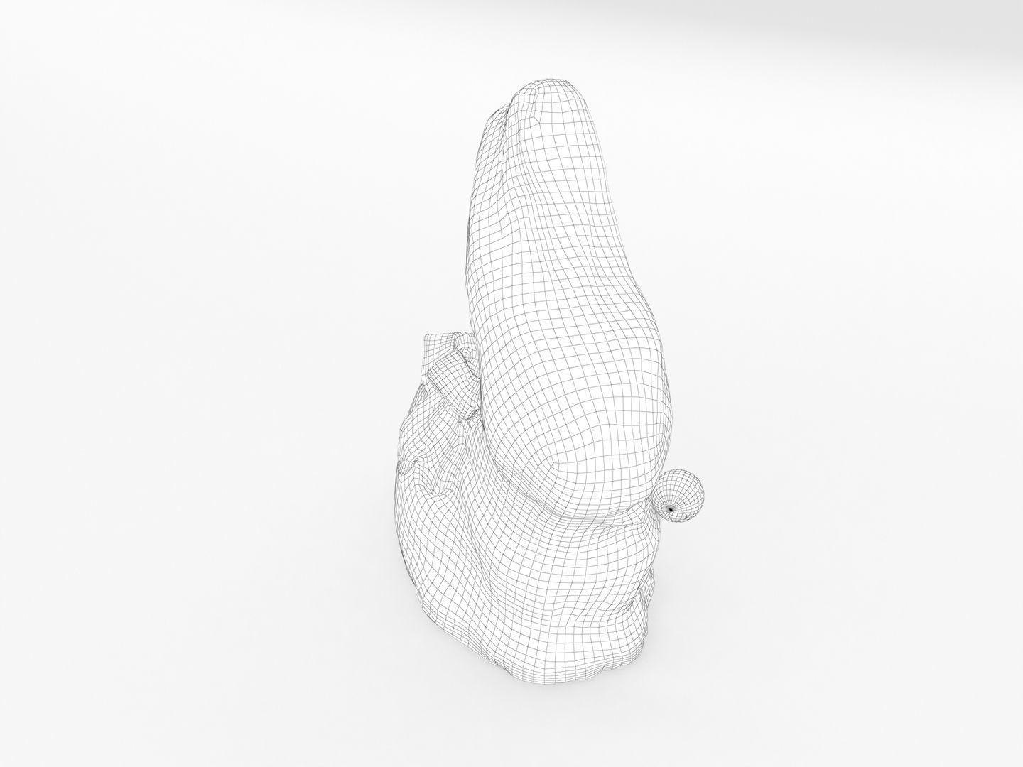 Lindt Chocolate Bunny 002 3D model_11