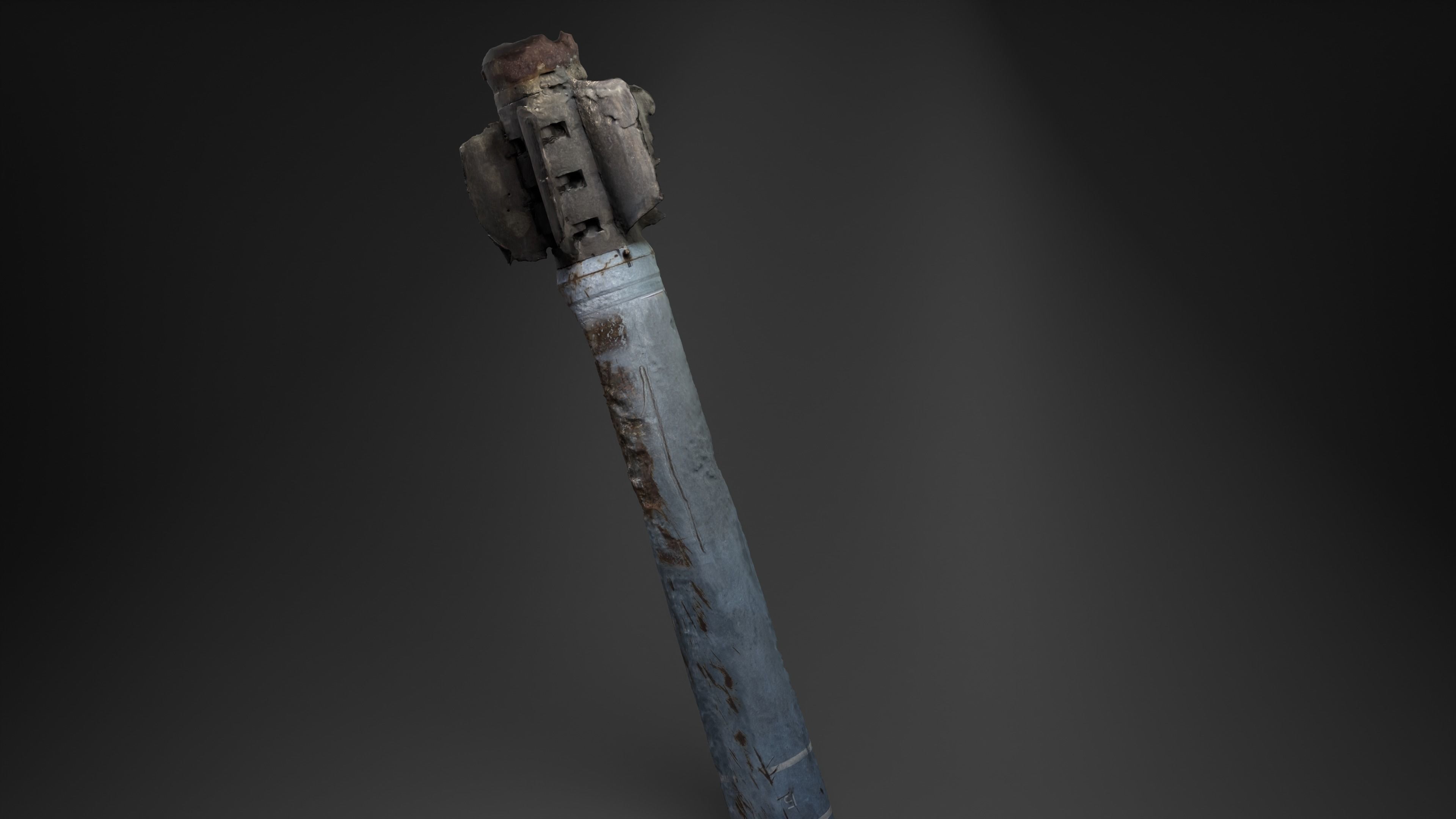 BM-30 Smerch Rocket Missile Photoscan 3D model_7