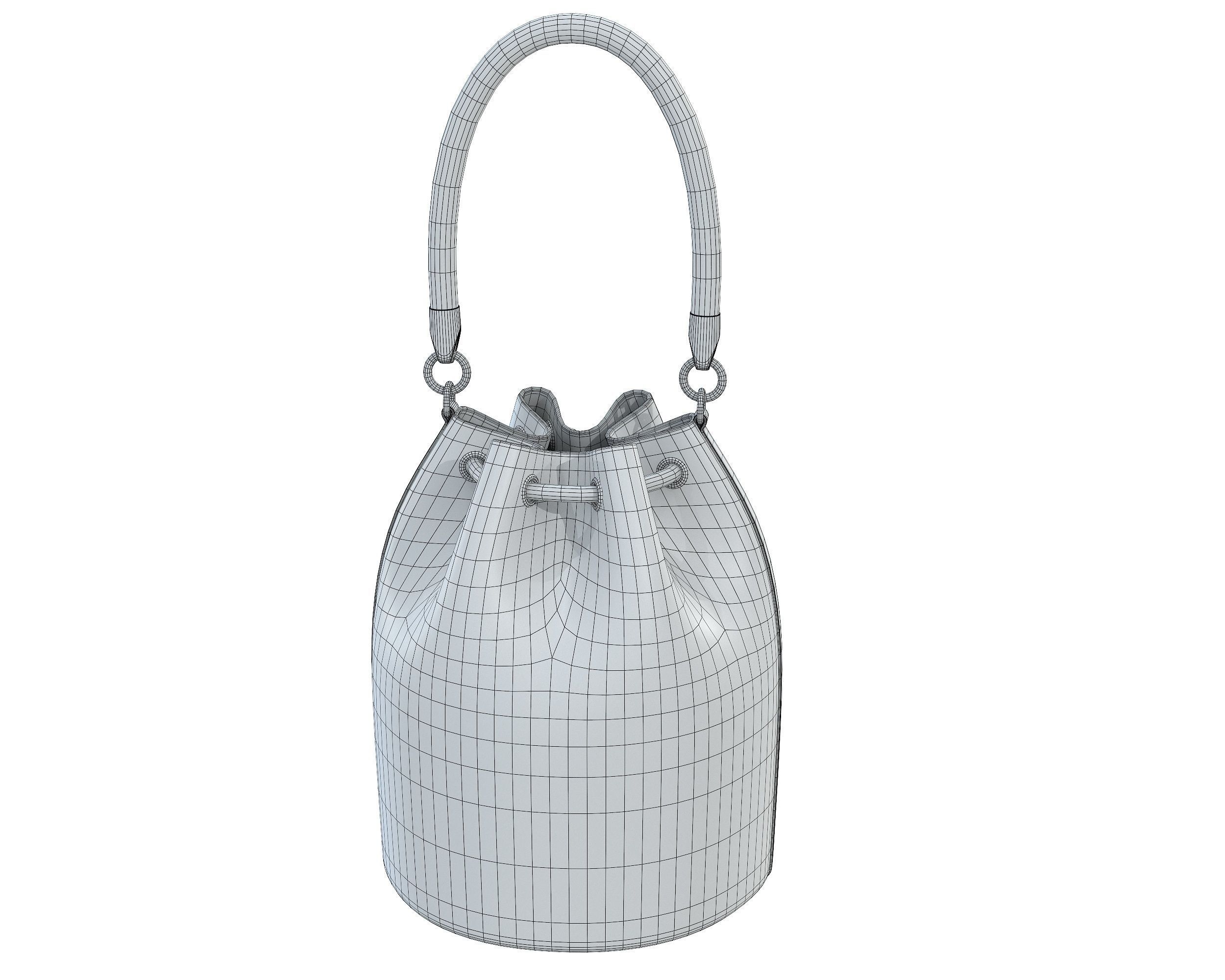 Marc Jacobs Bucket Bag Low-poly 3D model_13