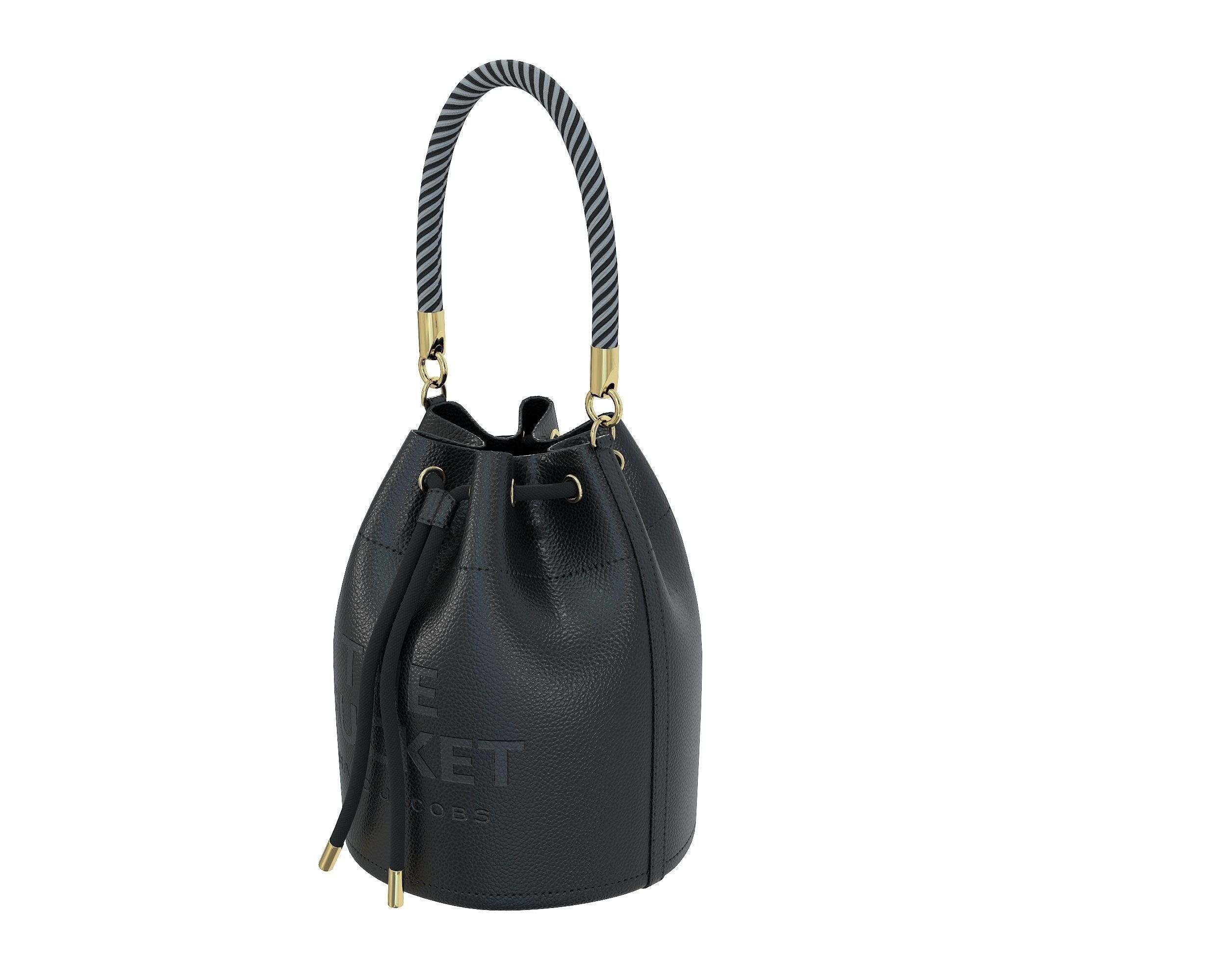 Marc Jacobs Bucket Bag Low-poly 3D model_2
