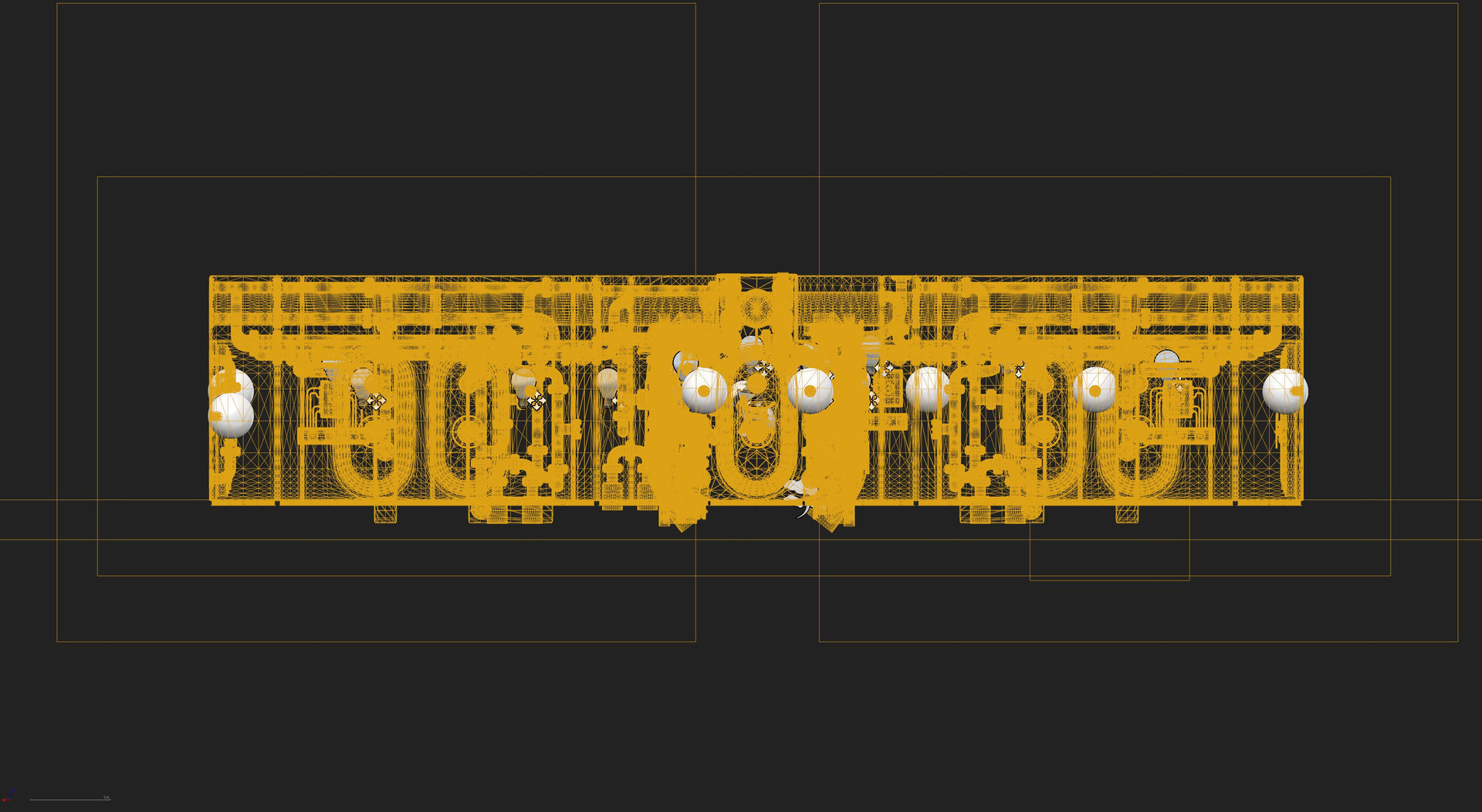 Submarine Industrial Corridor 002 UE4 3D model_21