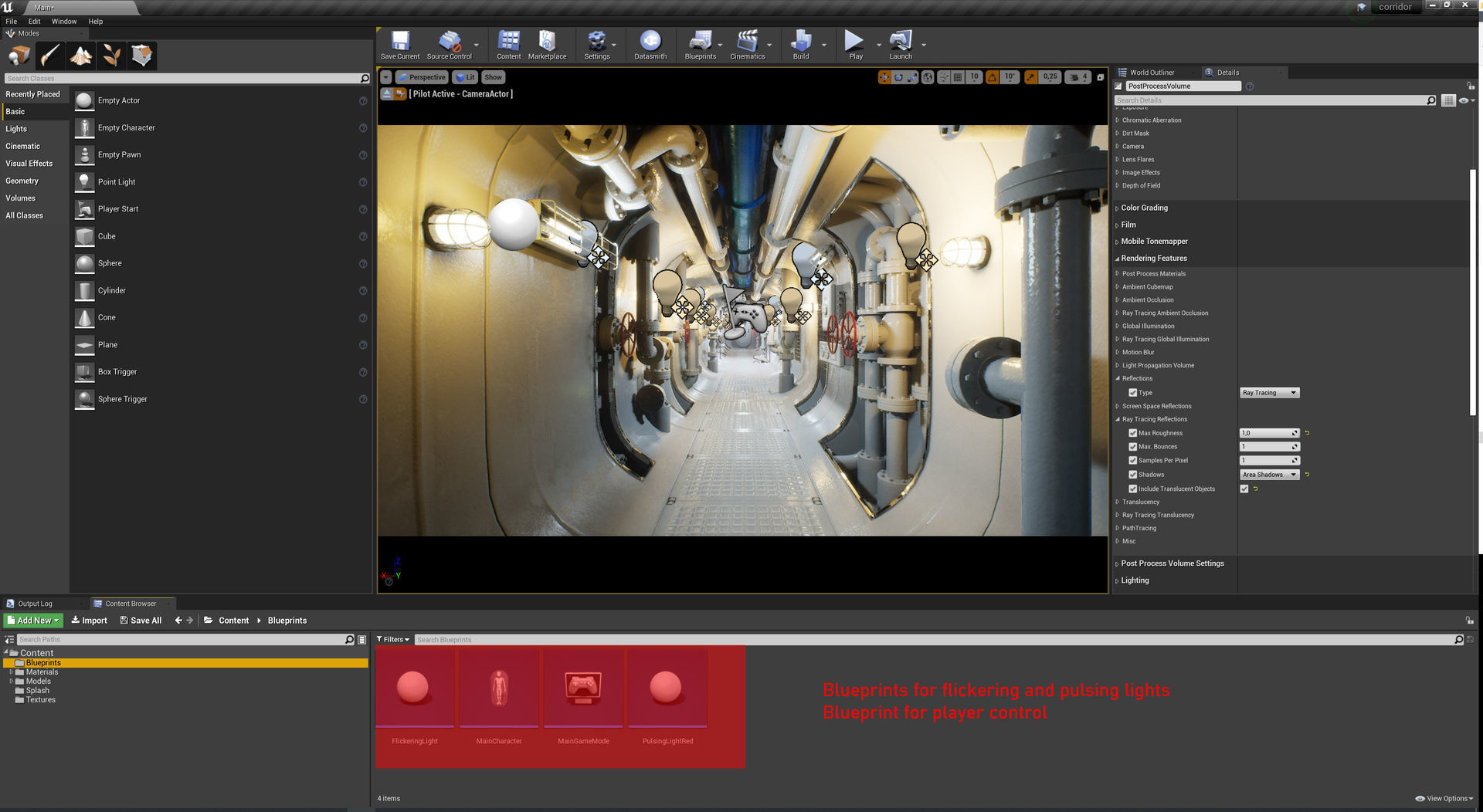 Submarine Industrial Corridor 002 UE4 3D model_27