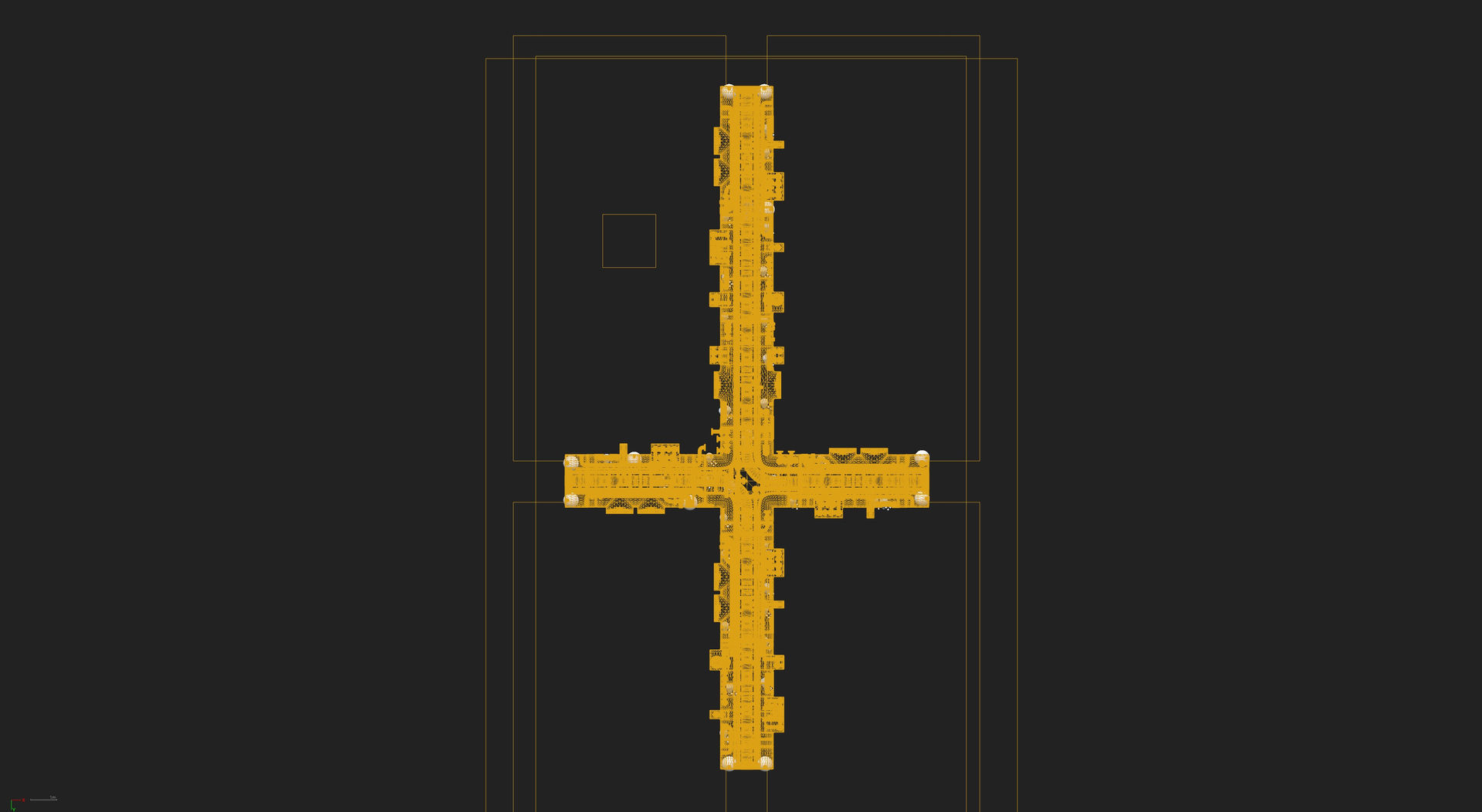 Submarine Industrial Corridor 002 UE4 3D model_20