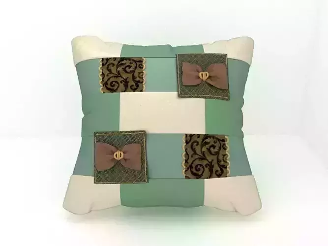 pillow with bows