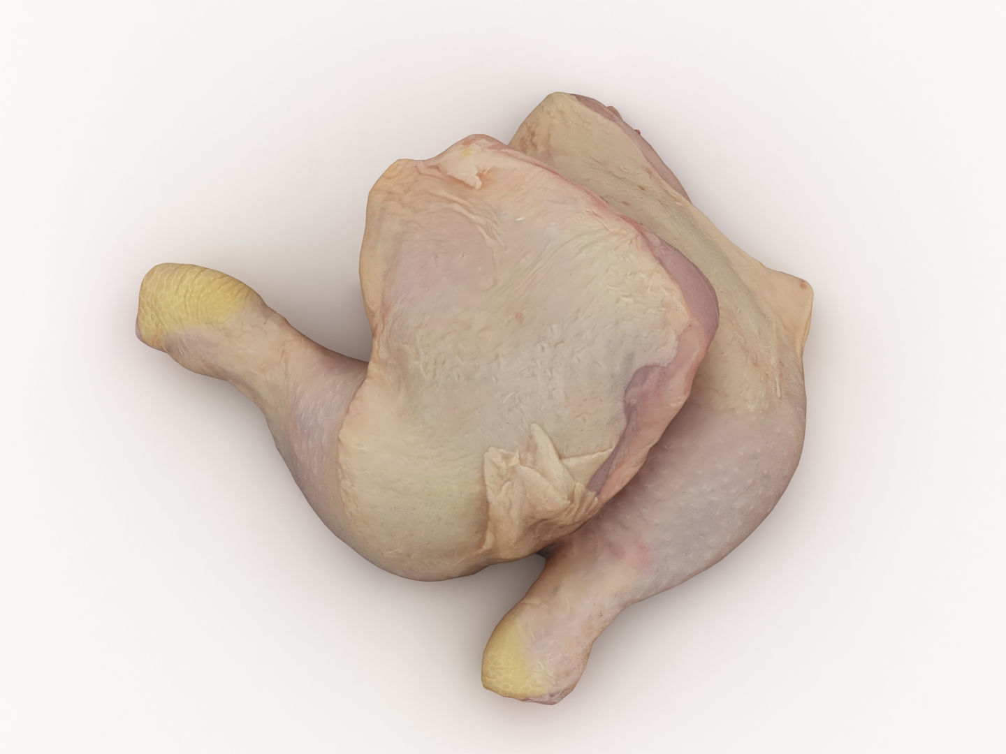 Raw Chicken Leg 3D model_8
