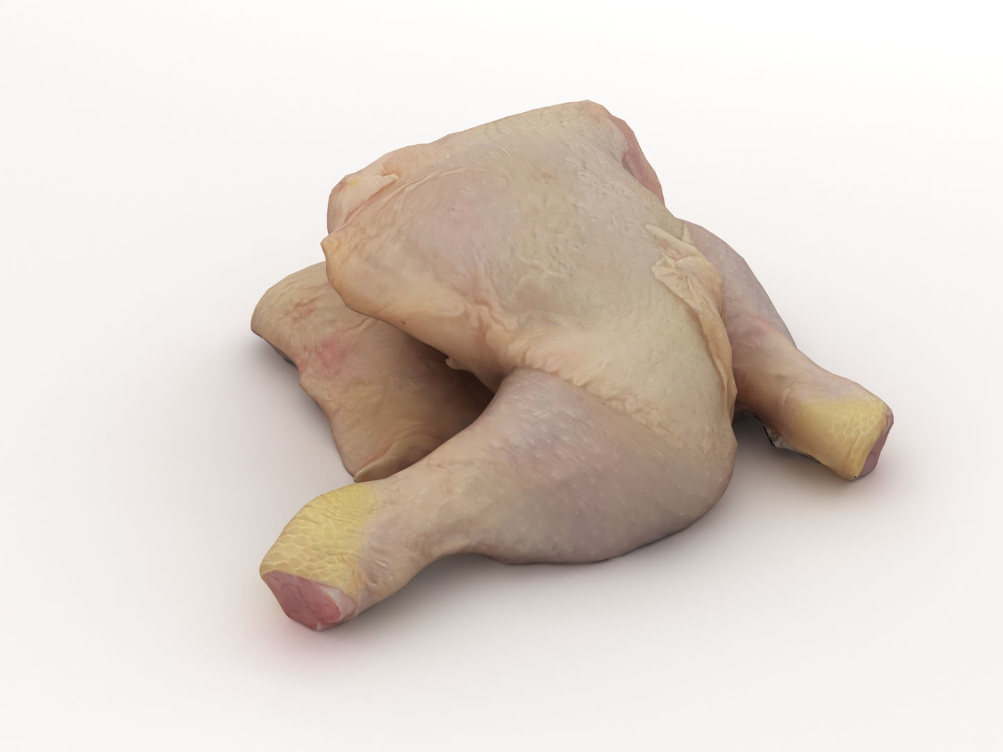 Raw Chicken Leg 3D model_2